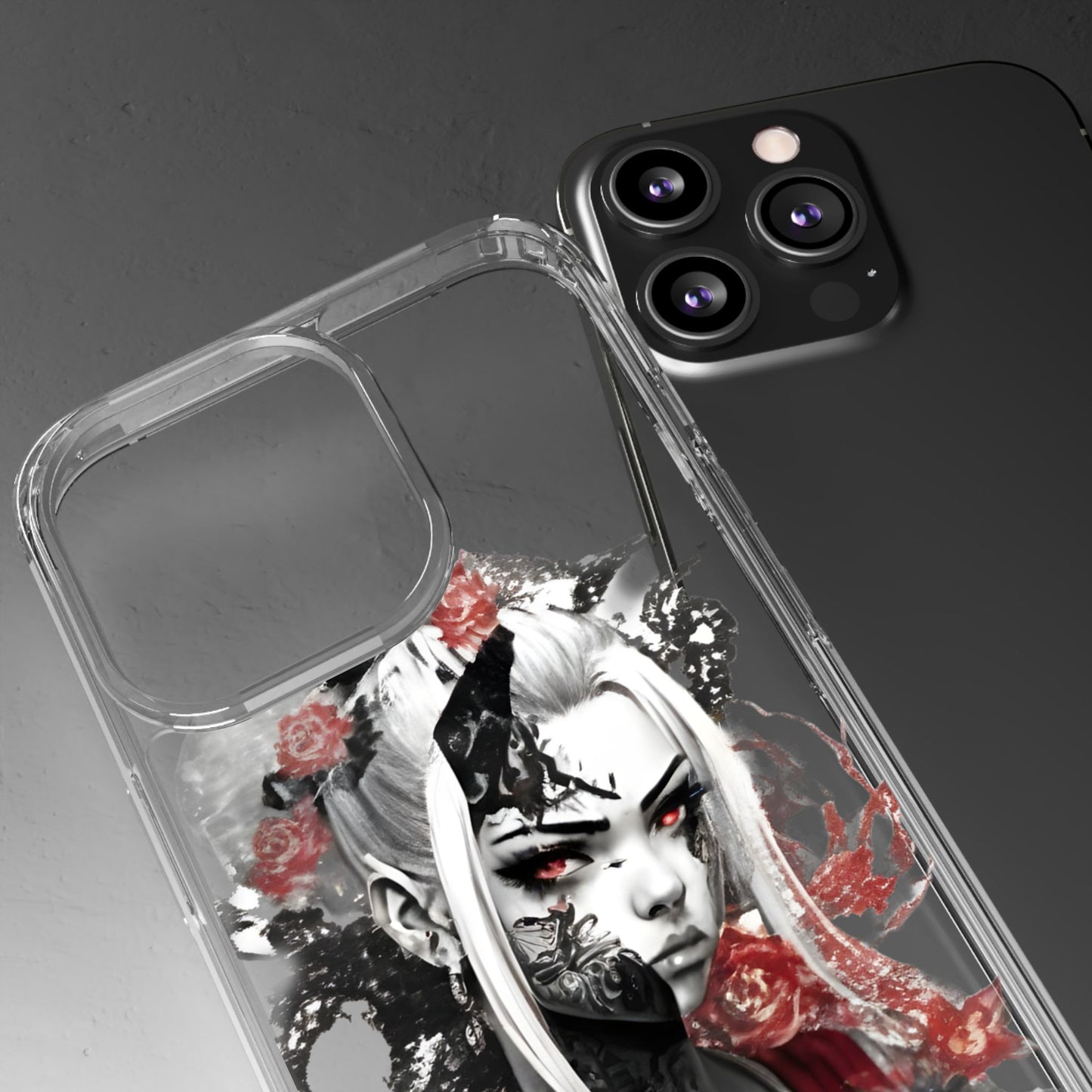 Mystical Warrior Clear Phone Case - Stylish & Protective