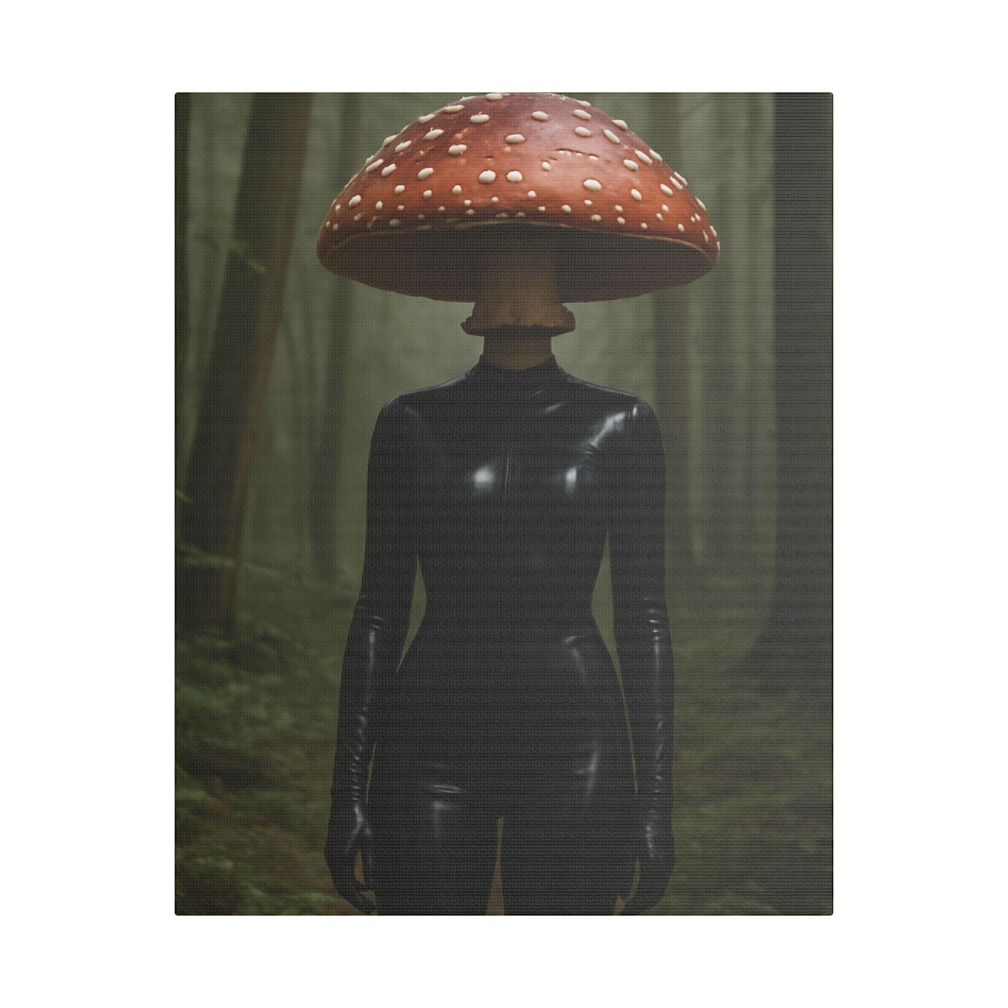 Mystical Mushroom Canvas Art Print, Fantasy Wall Decor, Unique Gift, Home Decoration, Nature Inspired Artwork