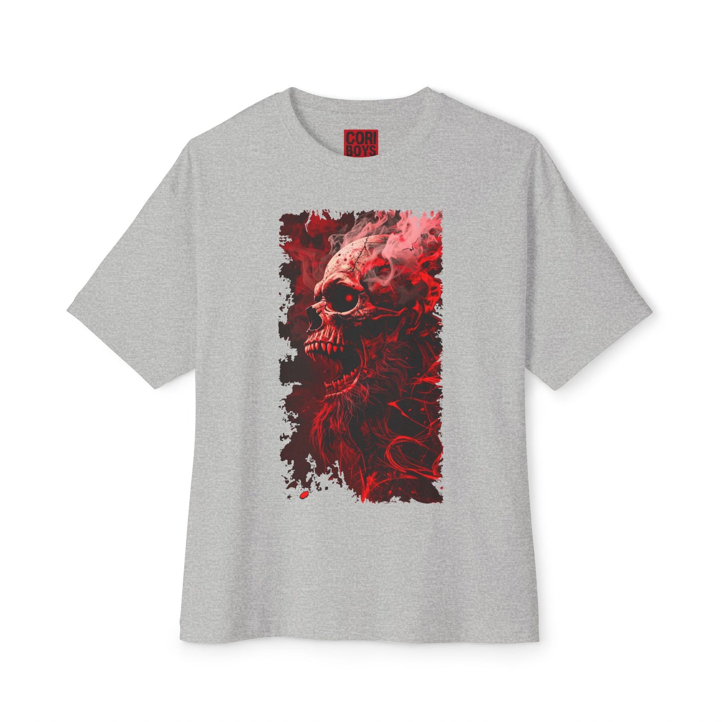 Gothic Skull Graphic Tee, Unisex Oversized T-Shirt, Edgy Streetwear, Halloween Apparel, Alternative Fashion, Gift for Goth Friends