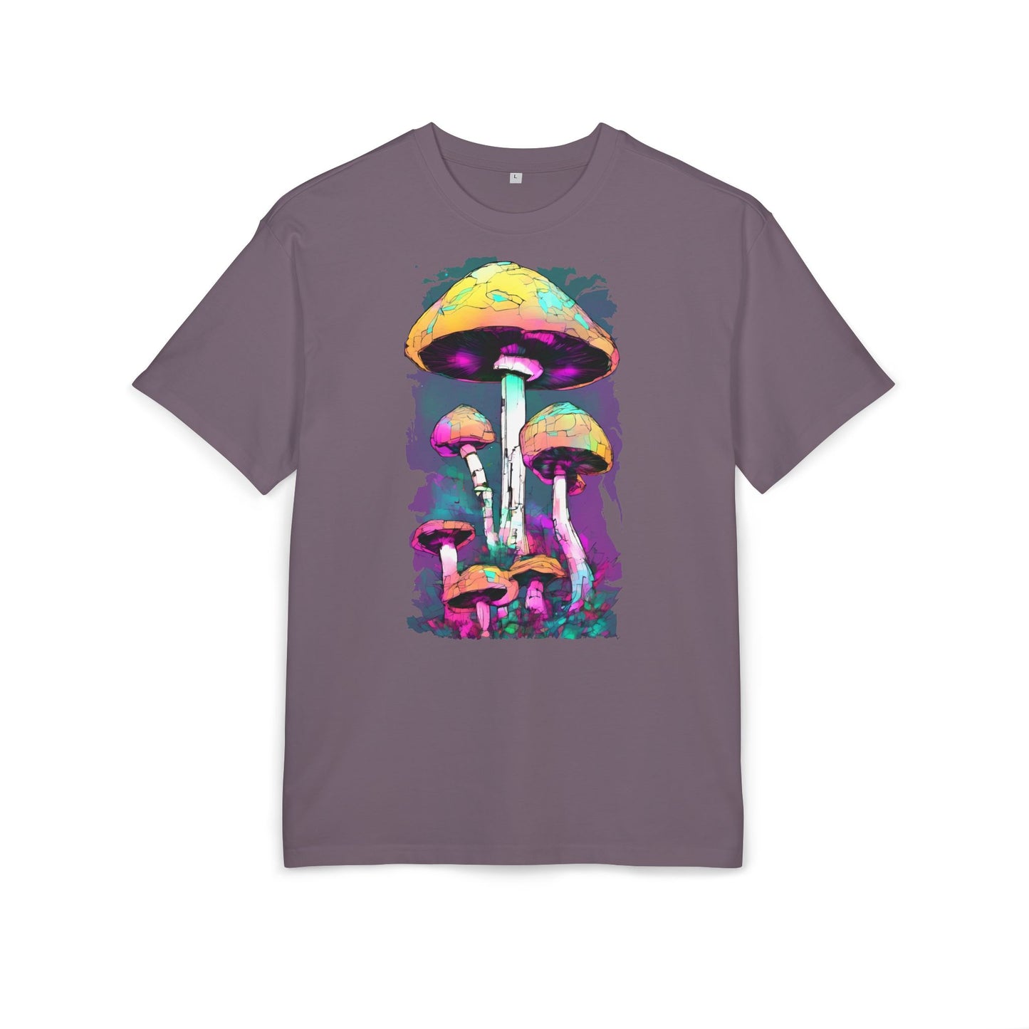 Trippy Mushroom Unisex Oversize Tee | Psychedelic Art Shirt, Retro Graphic Tee, Festival Wear, Gift for Nature Lovers, Streetwear