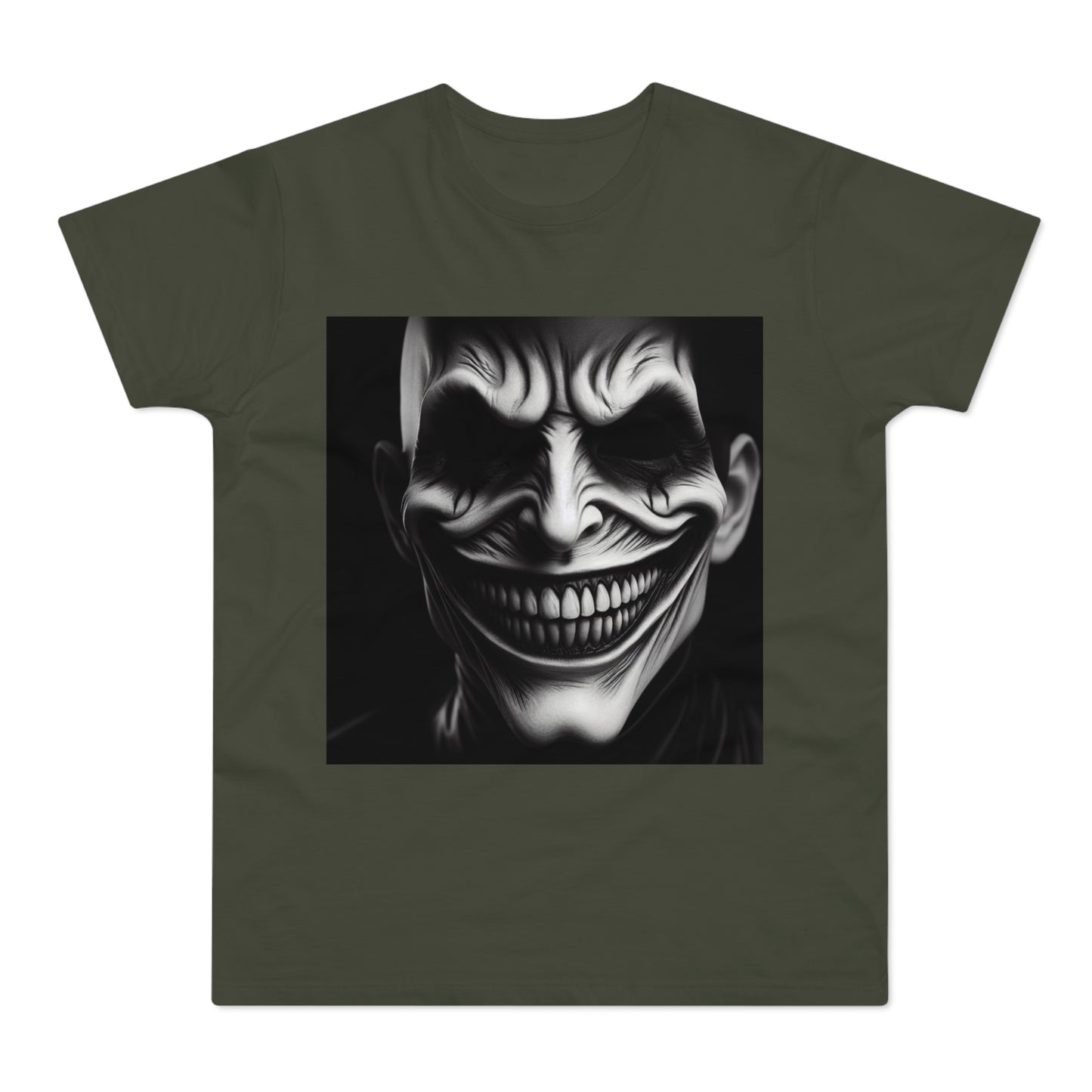 Creepy Clown Unisex T-Shirt - Unisex Graphic Tee for Halloween, Horror Fans, Costume Party, Unique Gift Idea, Spooky Apparel