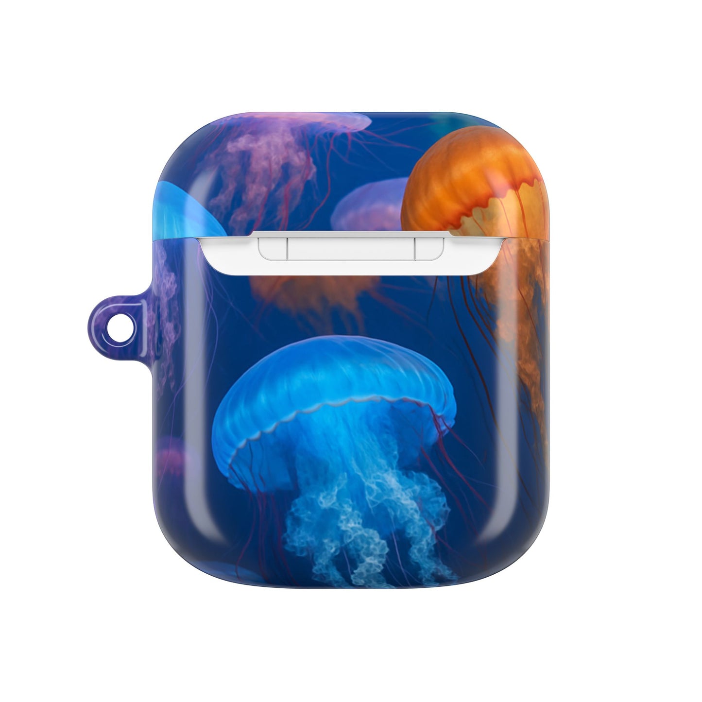 Vibrant Jellyfish AirPod Case, Ocean-Themed Accessory, Colorful AirPod Cover, Unique Gift for Ocean Lovers, Underwater Aesthetic