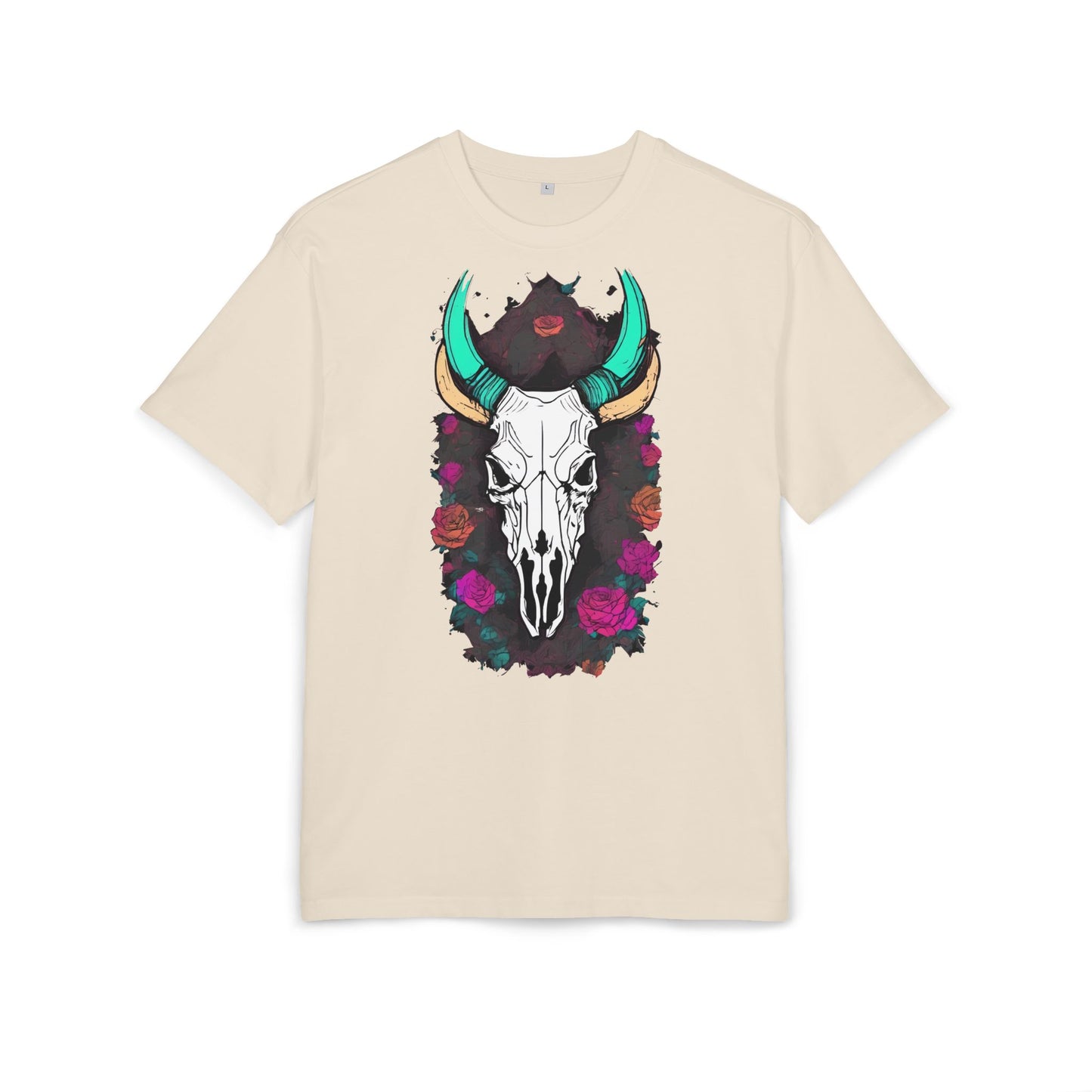 Bohemian Skull Graphic Tee, Unisex Heavy Oversize Tee, Cool Graphic T-Shirt, Festival Fashion, Casual Wear, Unique Gift Idea