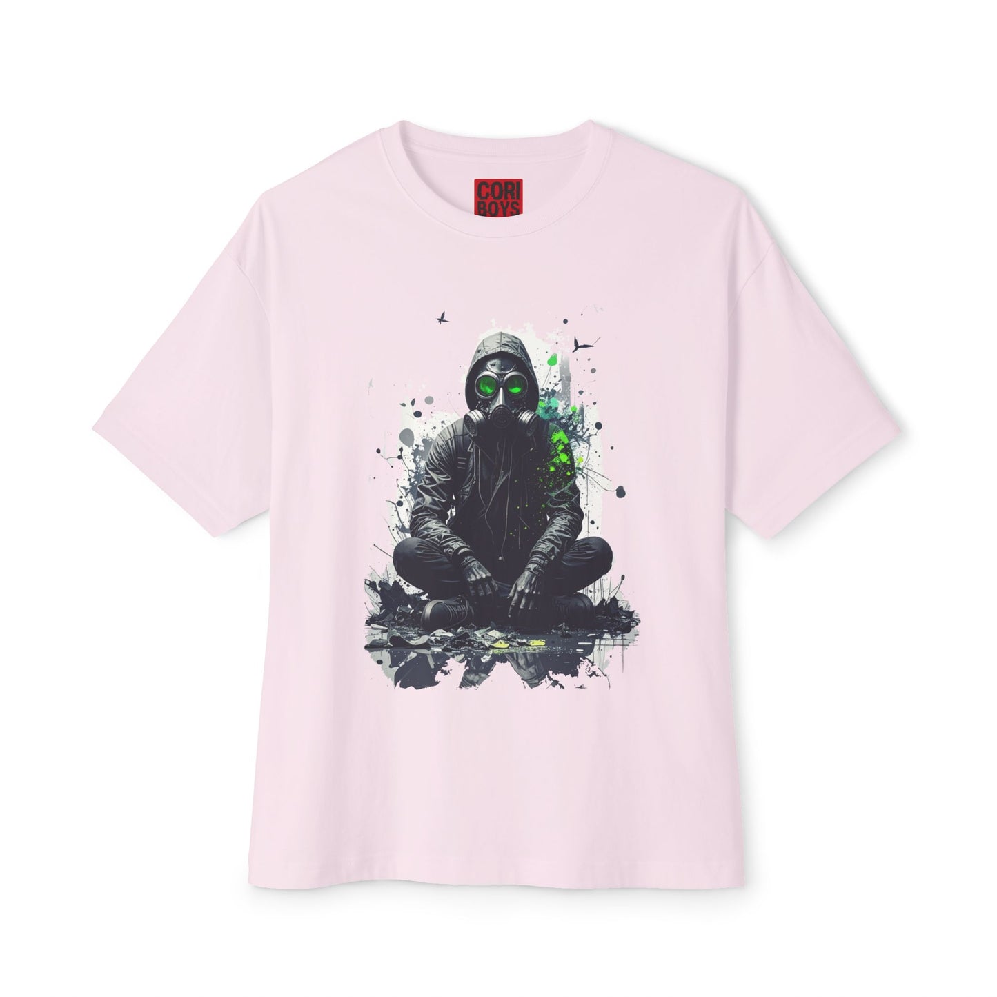 Gritty Street Art Boxy Tee, Unisex Tee, Graphic Tee, Oversized T-Shirt, Urban Fashion, Unique Gift, Casual Wear
