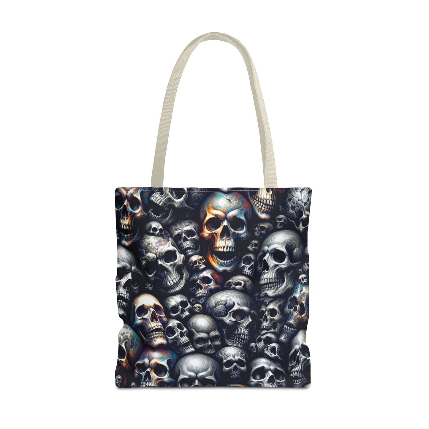 Gothic Skull Tote Bag | Gift for Halloween, Alternative Fashion, Edgy Eco-Friendly Bag, Casual Everyday Use