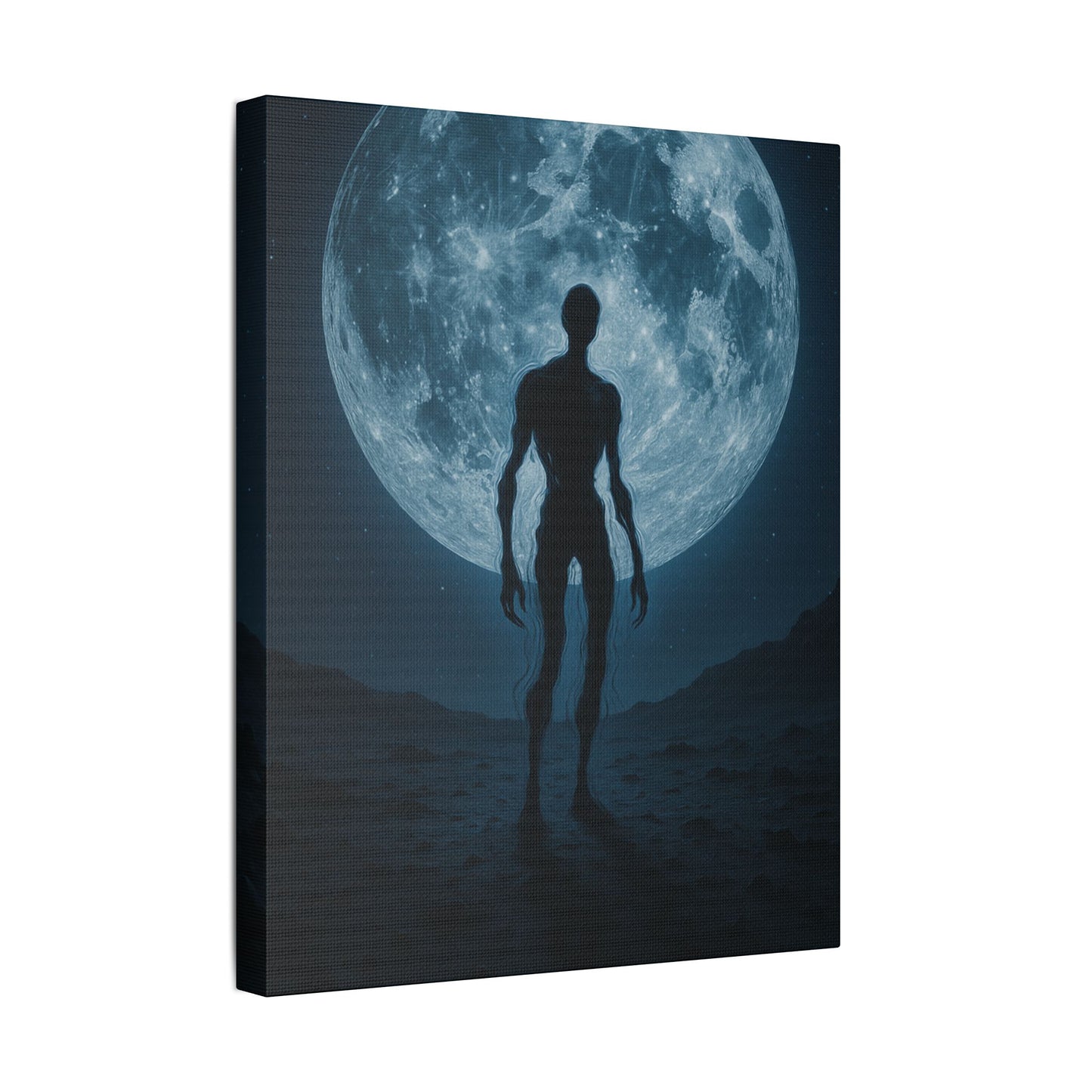 Mysterious Stretched Canvas Art, Wall Decor, Gothic Home Decor, Halloween Decorations, Unique Gift, Dark Art