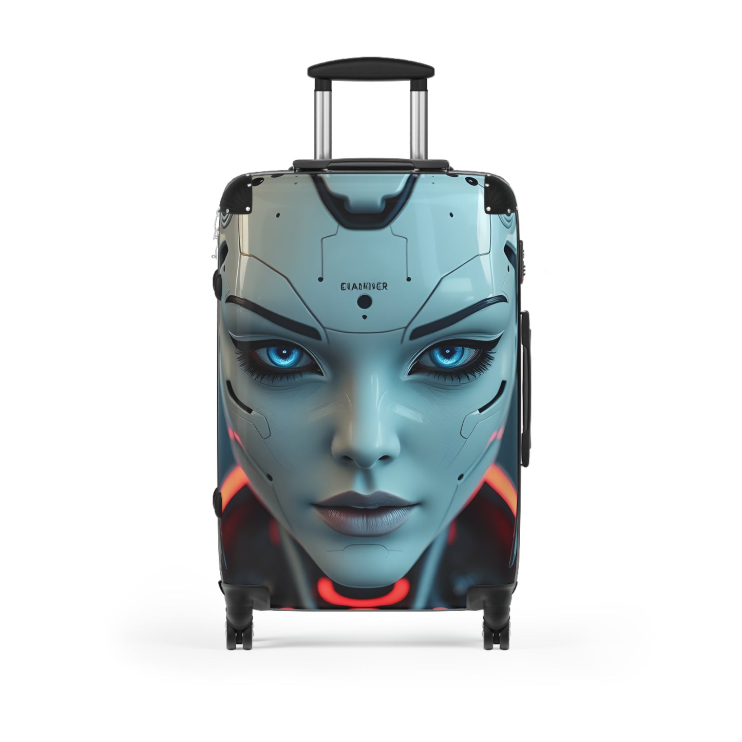Futuristic Travel Suitcase - Stylish Carry-On for Adventurers, Geek Chic Luggage, Unique Travel Bag, Gift for Travelers, Customizable Design