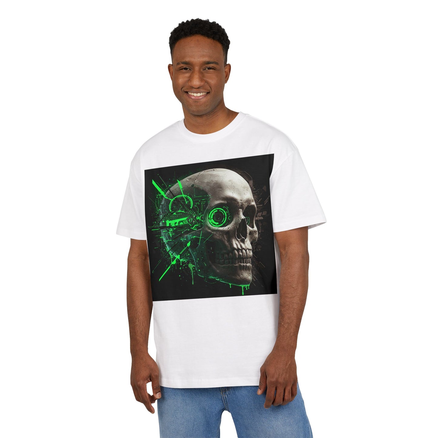 Edgy Graphic Oversize Tee | Skull Design | Streetwear Style, Casual Outfit, Music Festival Essential, Unique Gift, Unisex Apparel