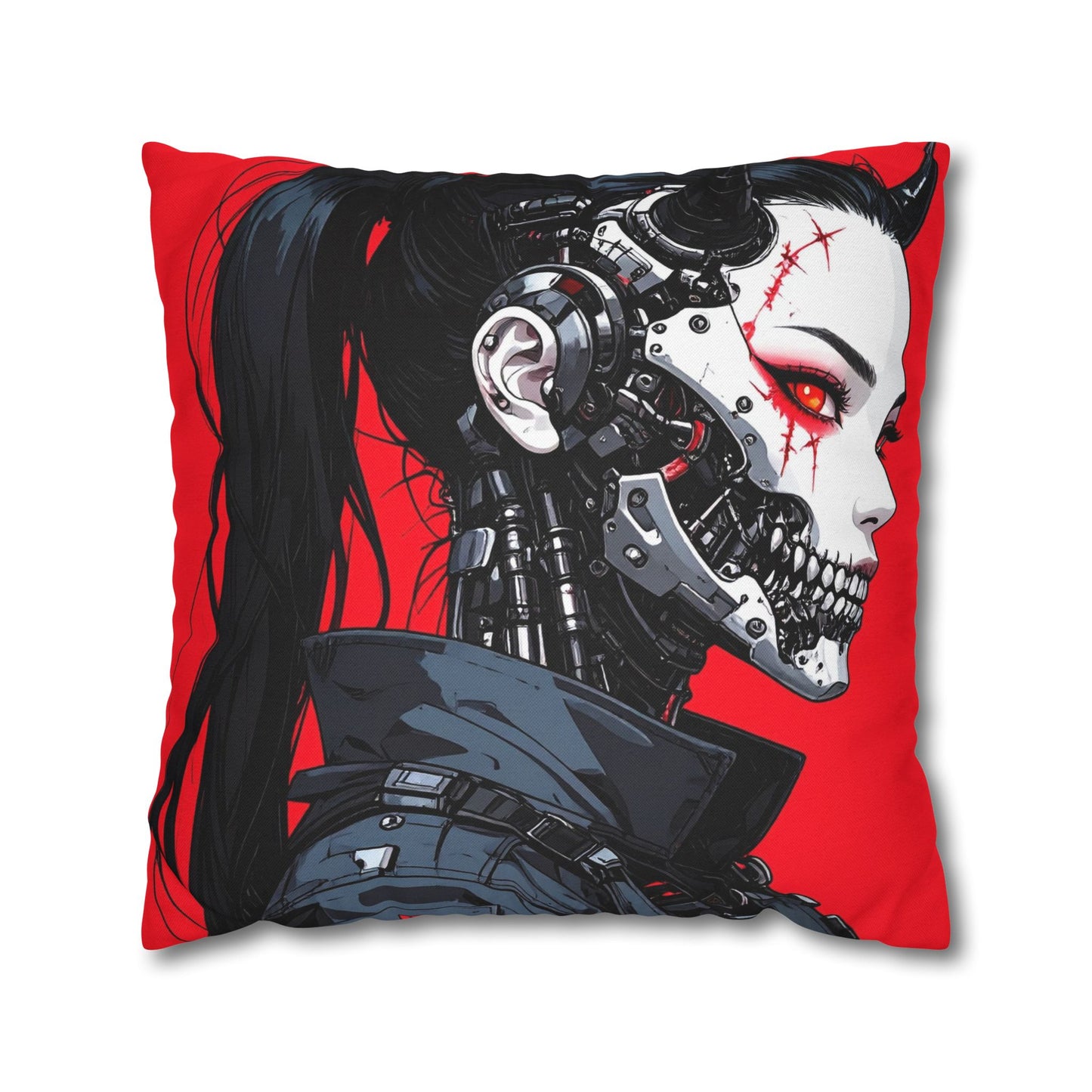 Futuristic Cyberpunk Pillowcase, Cozy Decor, Perfect for Gaming Rooms, Gifts for Tech Lovers, Stylish Home Accessories