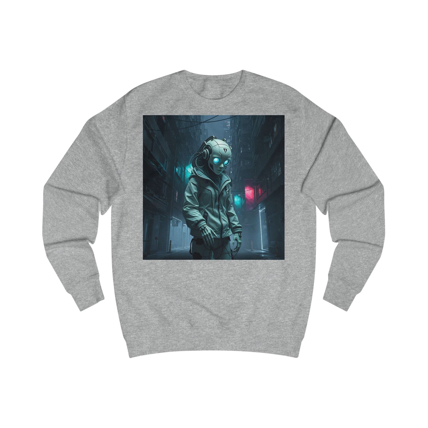 Futuristic Astronaut Unisex Sweatshirt, Cozy Casual Wear, Science Fiction Apparel, Perfect Gift for Space Lovers, Ideal for Cozy Nights