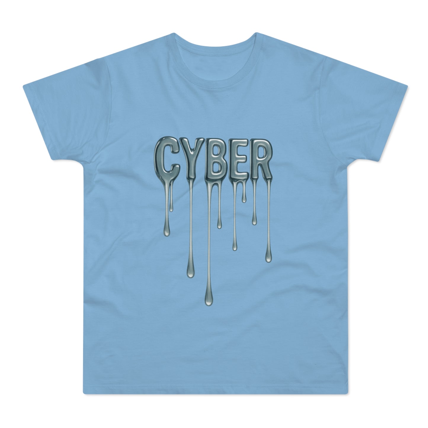 Cool Drippy Cyber T-Shirt, Unisex Graphic Tee, Casual Wear, Tech Enthusiast Gift, Trendy Streetwear for All Occasions