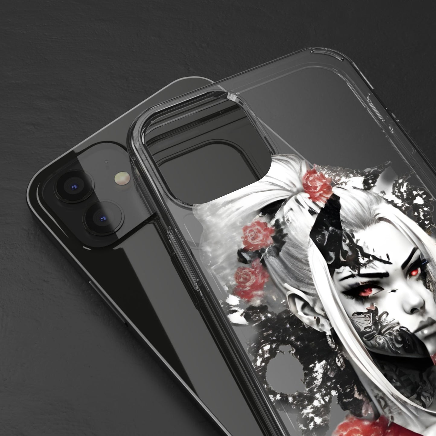 Mystical Warrior Clear Phone Case - Stylish & Protective