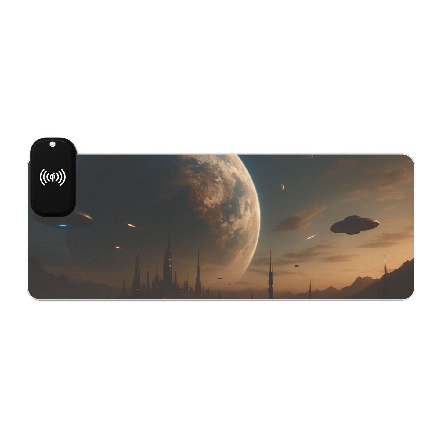 LED Gaming Mouse Pad - Wireless Charging, RGB Desk Accessory, Gamer Gift, Gaming Setup Decor, Tech Lover Gift, PC Gaming Essentials
