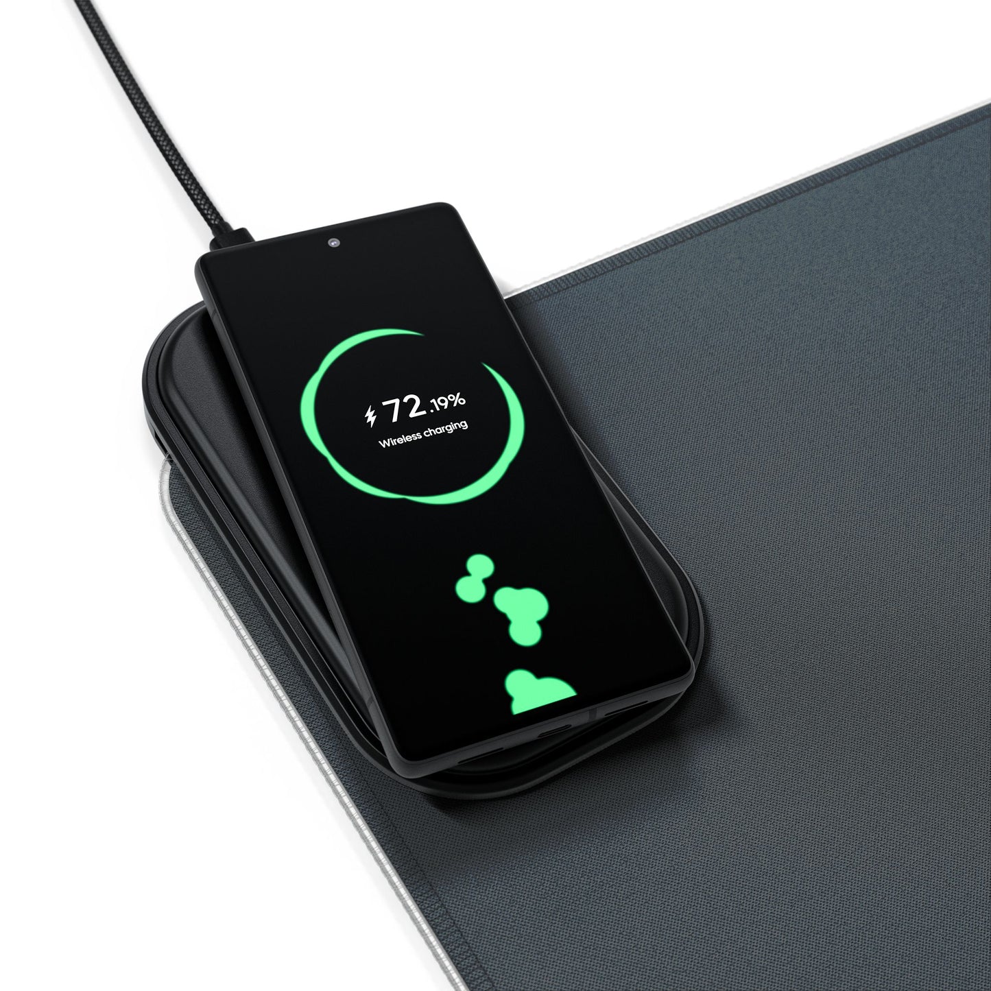 LED Gaming Mouse Pad, Wireless Charging, RGB Illuminated Desk Mat, Gamer Accessories, Office Desk Decor, Unique Gift for Gamers