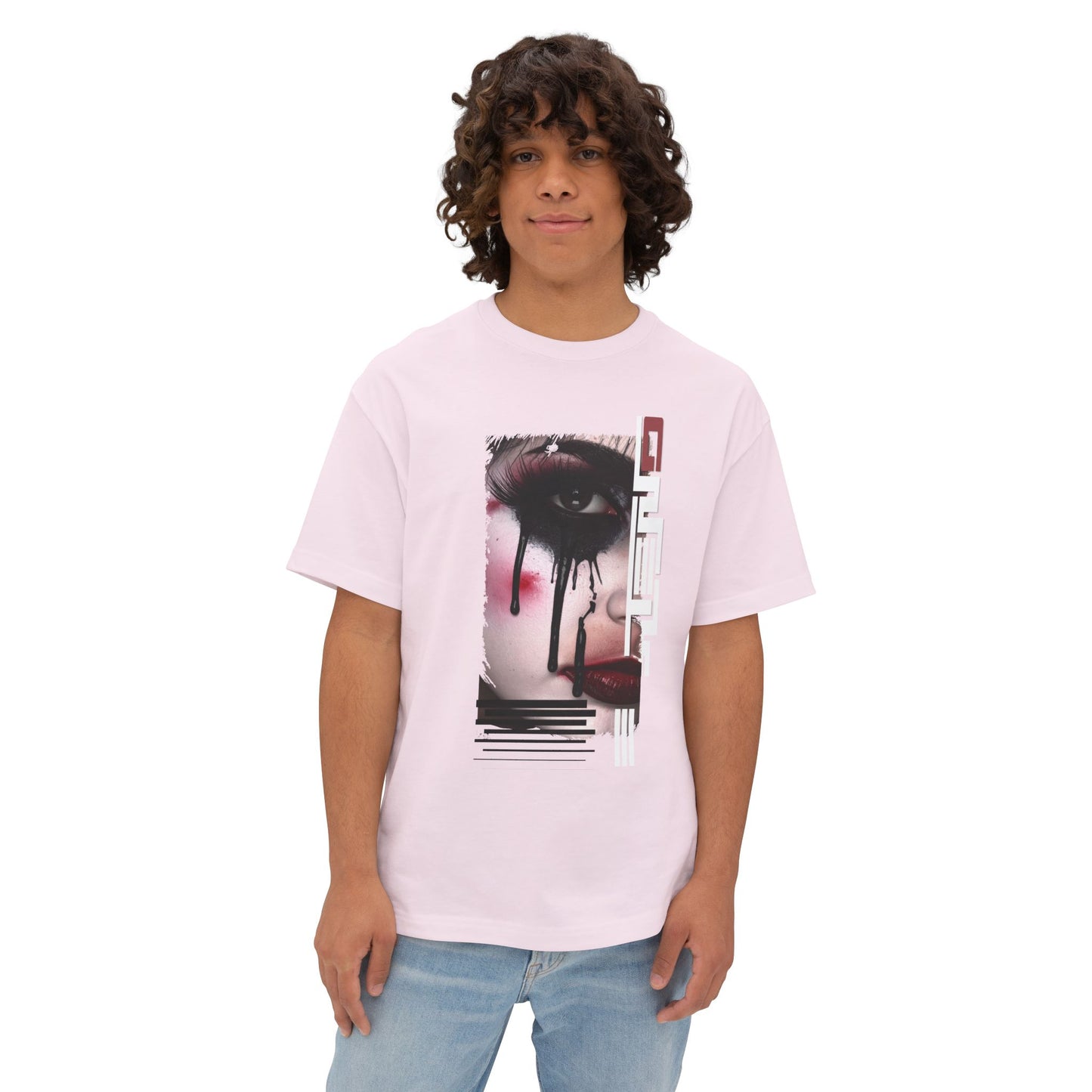 Artistic Oversized Tee - Bold Abstract Design, Streetwear, Casual Style, Unique Gift, Graphic Tee