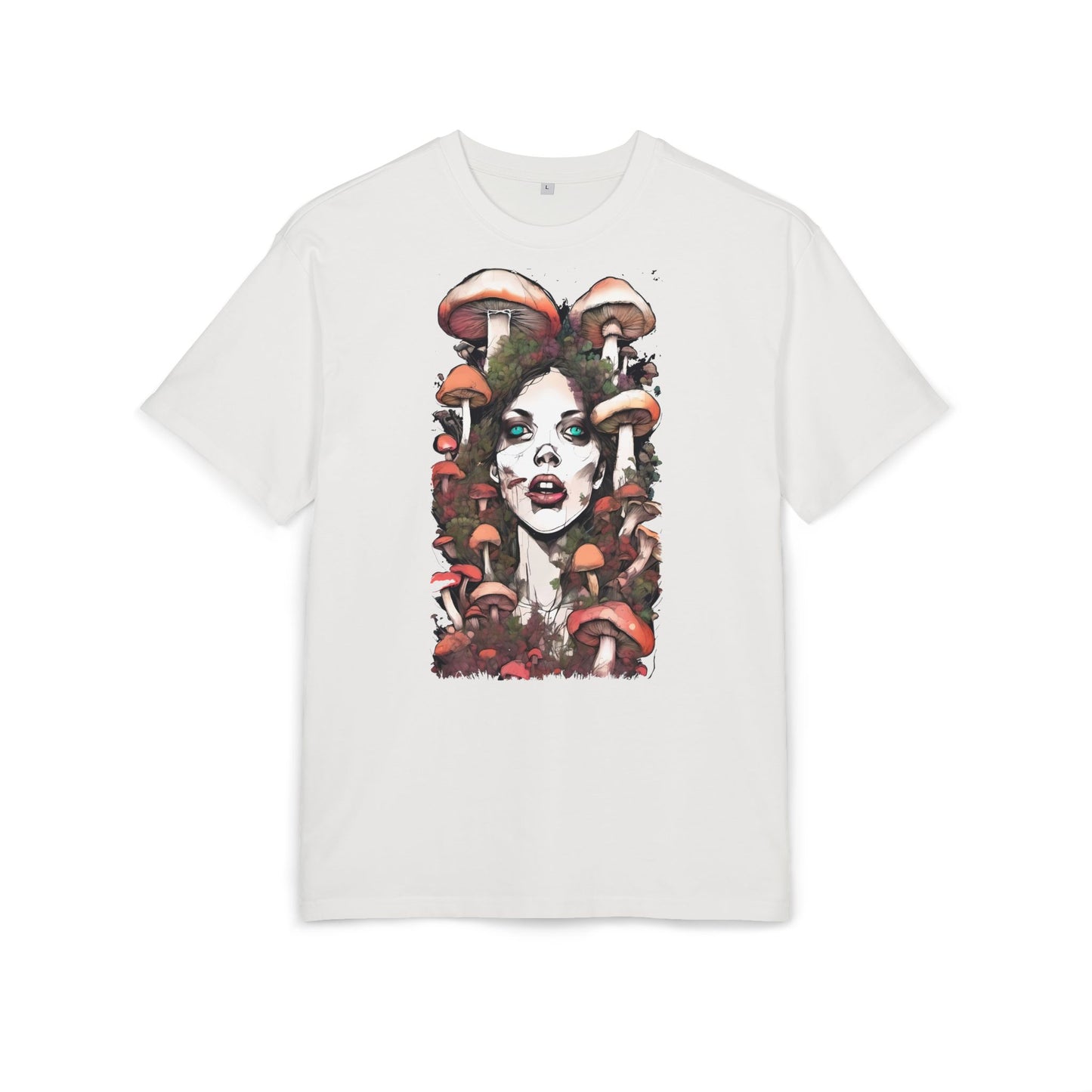 Bohemian Mushroom Print Tee - Vintage Aesthetic T-Shirt, Art Lover Gift, Unisex Graphic Tee, Eco-Friendly Fashion, Everyday Style