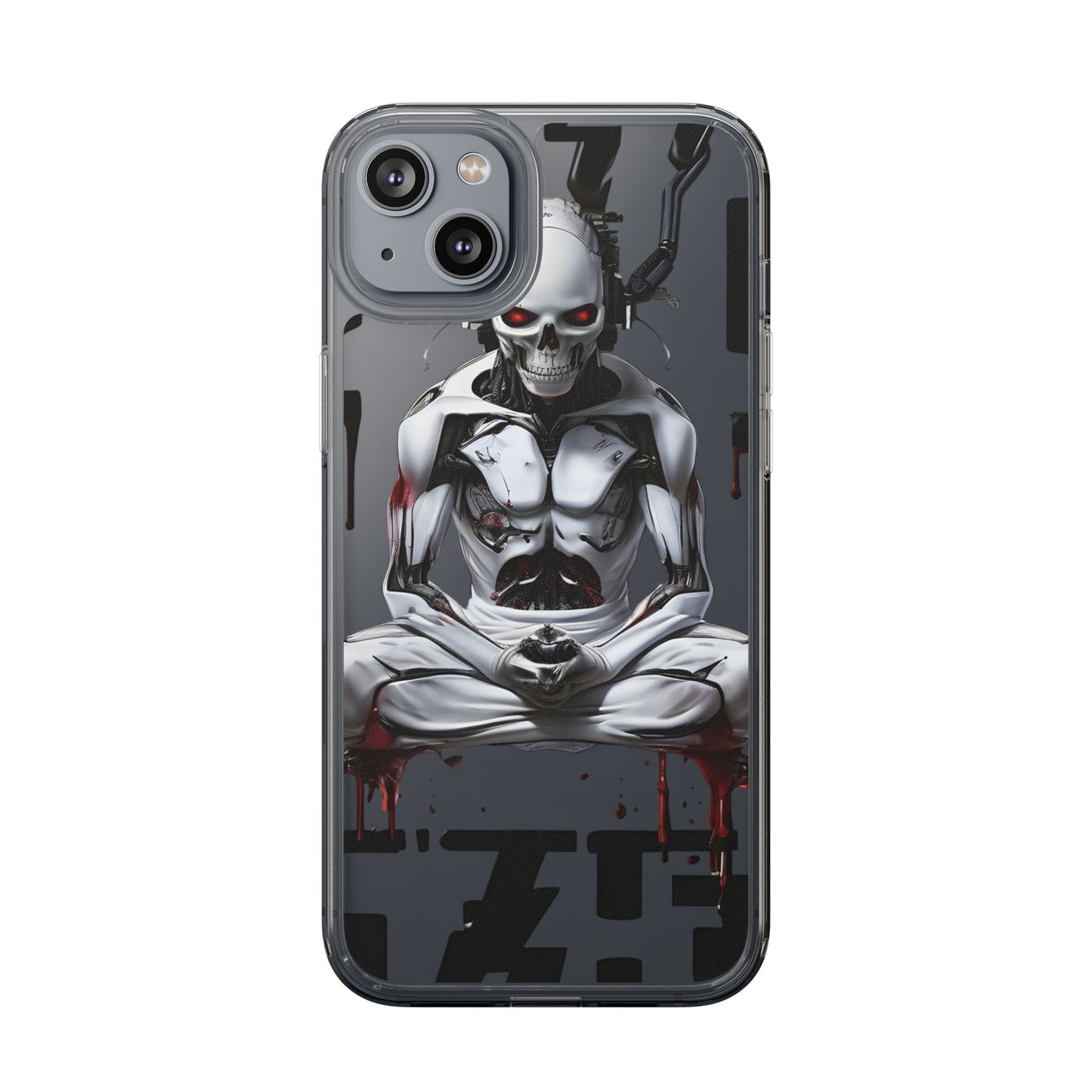 Clear Phone Cases with Cyber Design