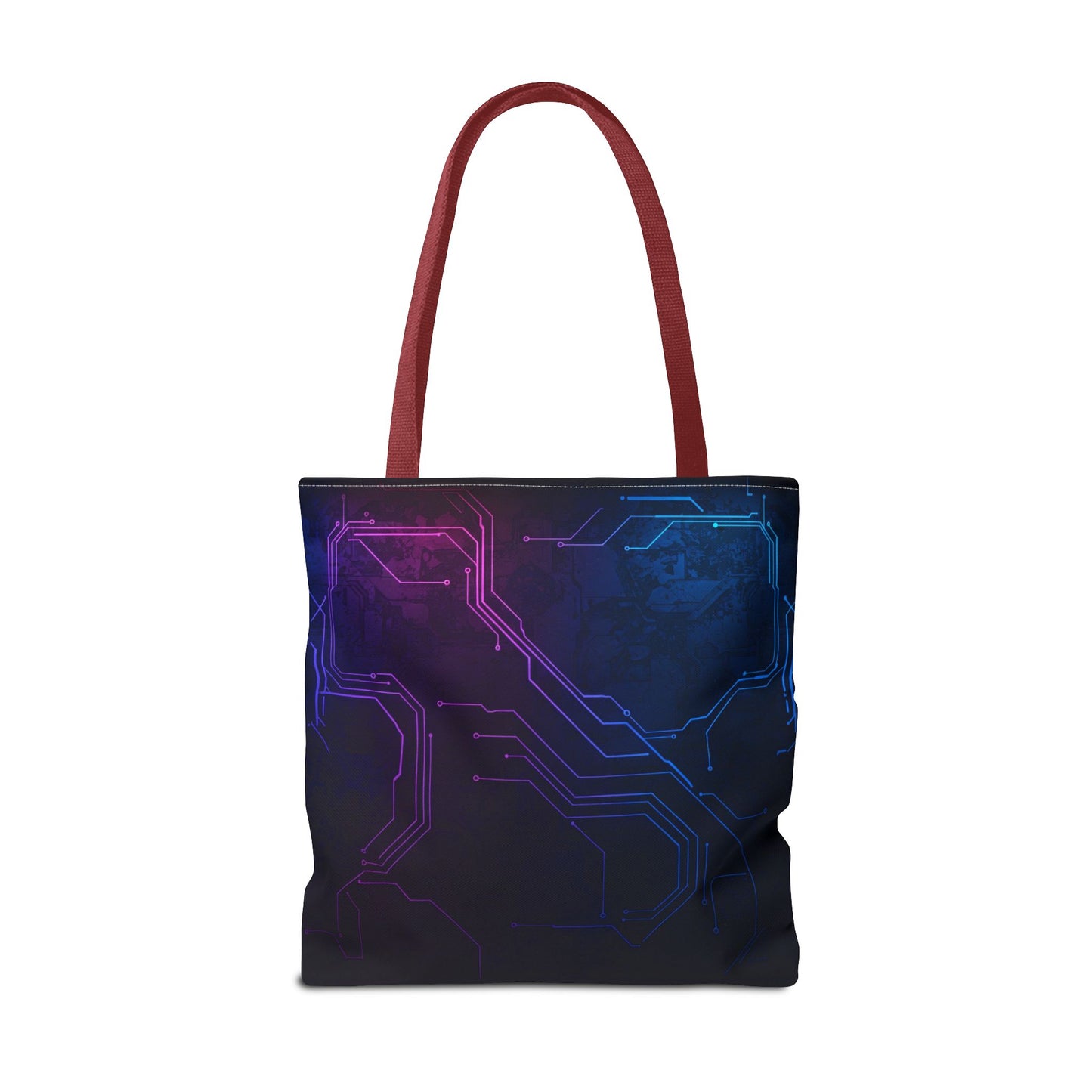 Futuristic Circuit Design Tote Bag | Tech Lover Gift, Stylish Shopping Bag, Geek Chic Tote, AOP Carryall, Unique Gift Idea