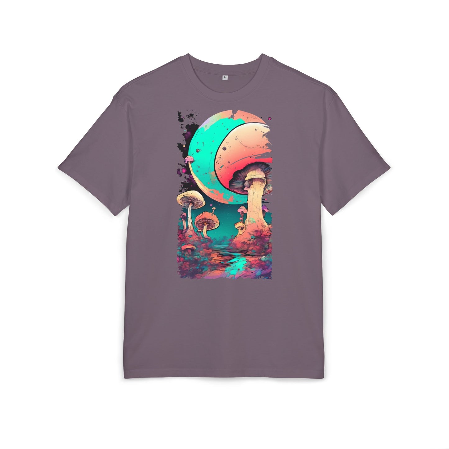 Cosmic Mushroom Graphic Tee, Unisex Oversized Shirt, Boho Vibe Top, Festival Wear, Unique Gift for Nature Lovers, Relaxed Fit Shirt