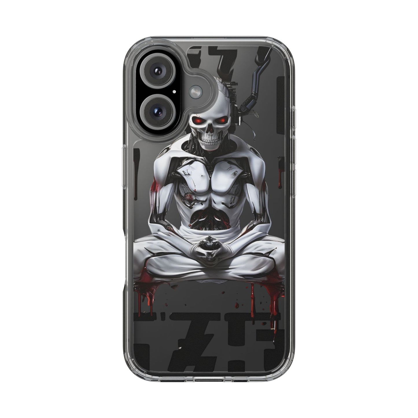 Clear Phone Cases with Cyber Design