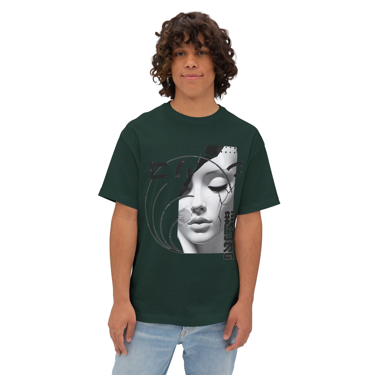 Chic Graphic Tee, Casual Fashion Shirt, Summer Outfit Top, Gift for Her, Artistic Oversized T-Shirt