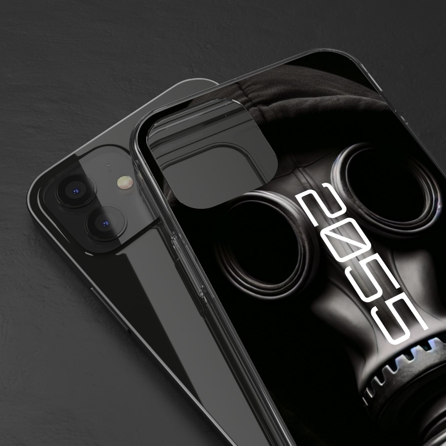 Phone Case Dystopian Gas Mask Design