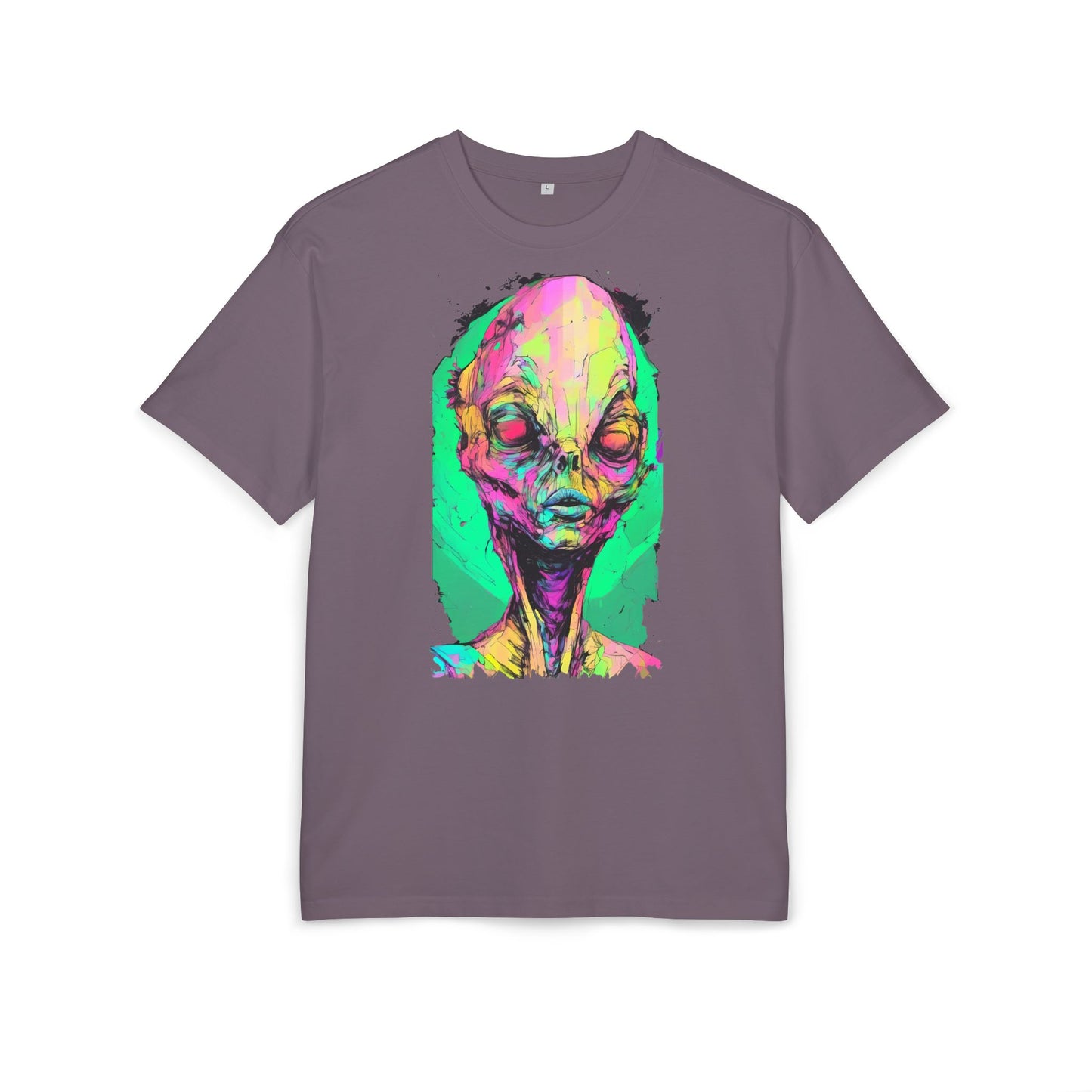 Alien Art Oversize Tee, Graphic Tee, Unisex T-Shirt, Casual Wear, Unique Gift for Sci-Fi Lovers