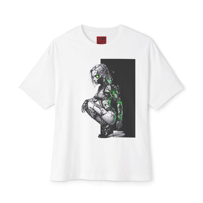 Cyberpunk-Inspired Unisex Oversized Tee, Streetwear T-Shirt, Graphic Tee for Art Lovers, Casual Wear, Unique Gift