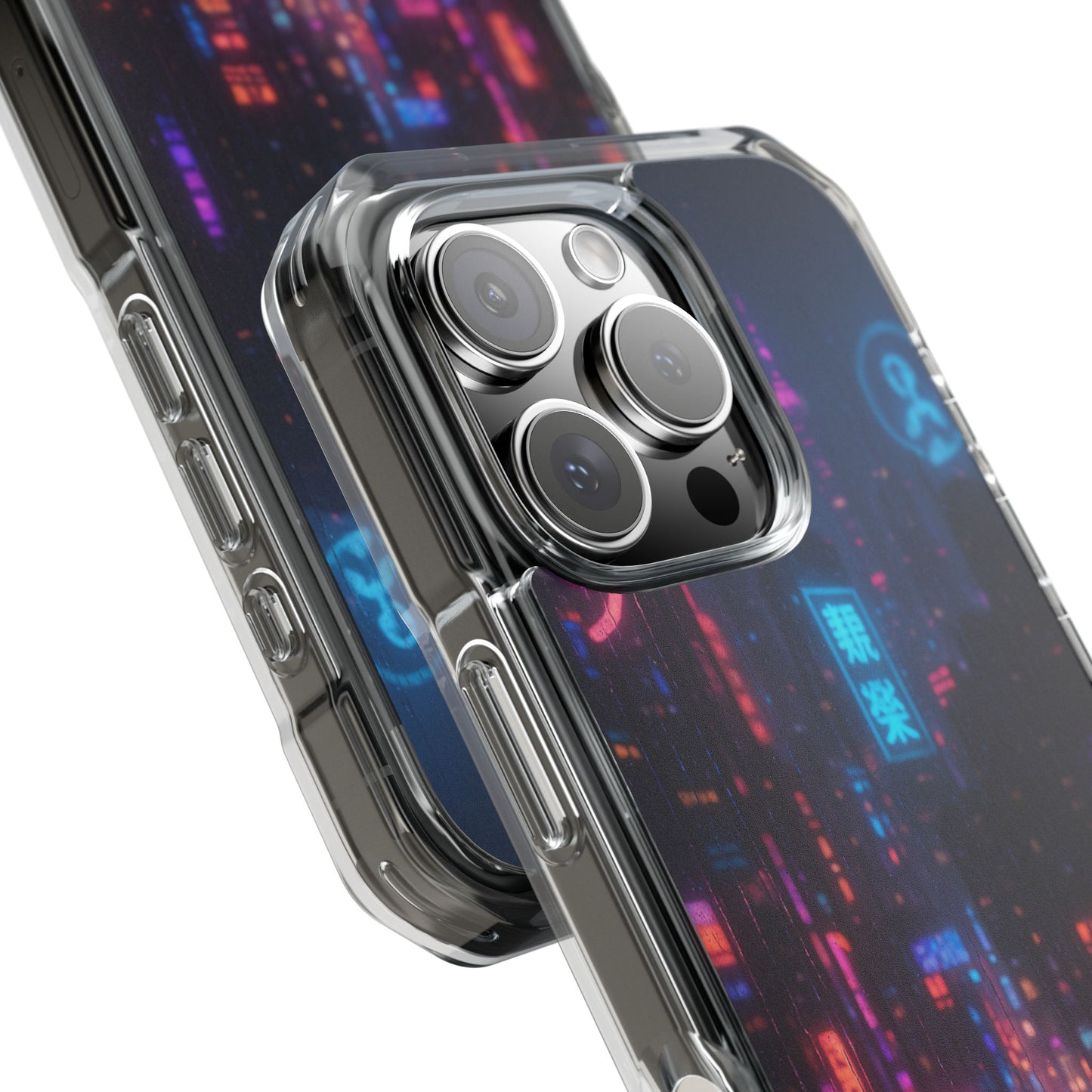 Neon City Phone Case - Magnetic Clear Impact Cases, Customizable Phone Cover, Gifts for Tech Lovers, Stylish Protection, Modern Design