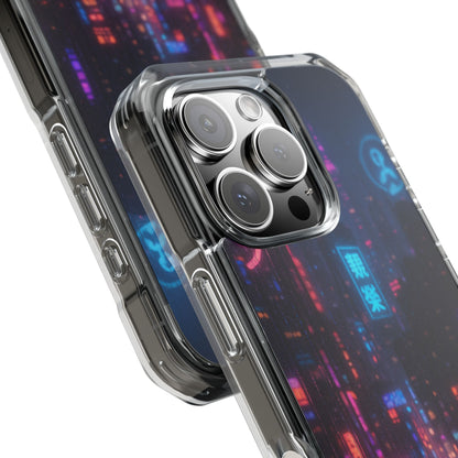 Neon City Phone Case - Magnetic Clear Impact Cases, Customizable Phone Cover, Gifts for Tech Lovers, Stylish Protection, Modern Design