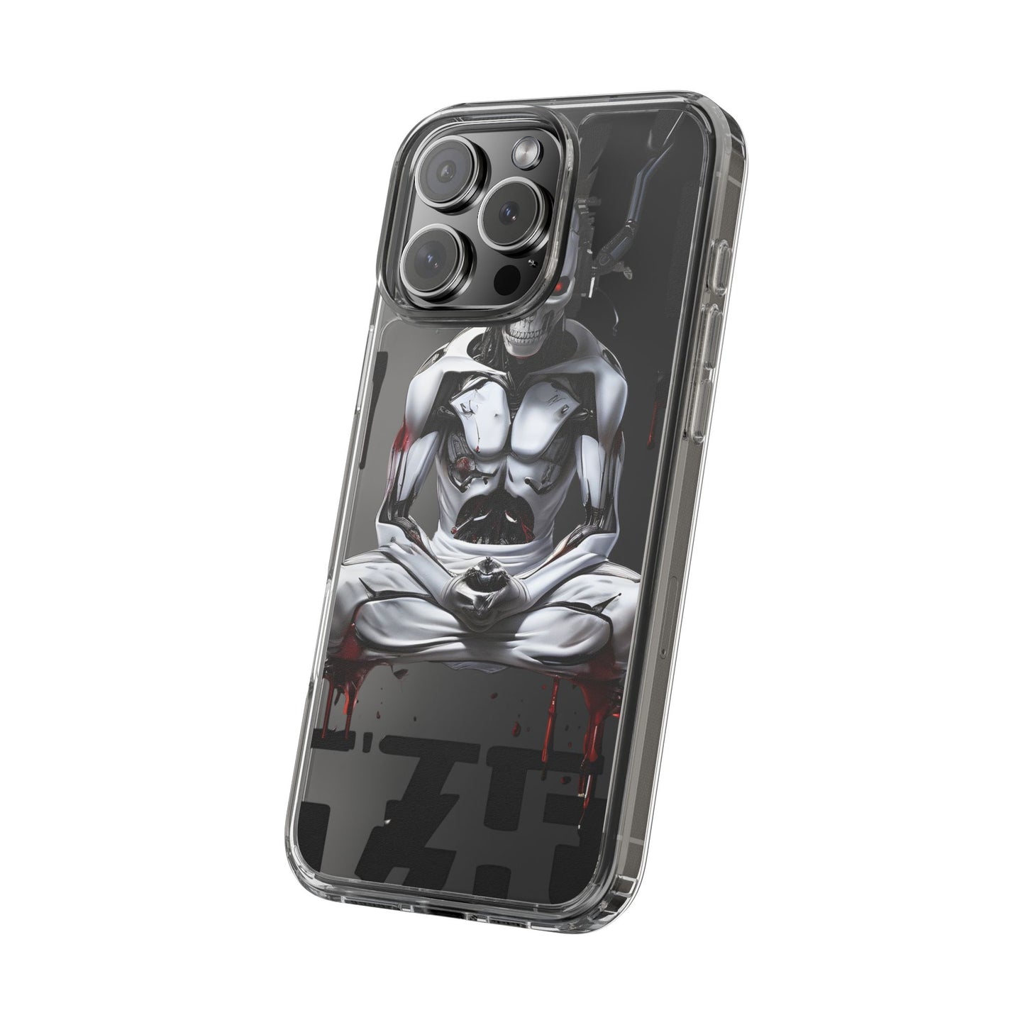 Clear Phone Cases with Cyber Design