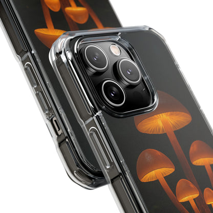 Magnetic Clear Impact Cases, Mushroom Phone Case, Eco-Friendly Phone Cover, Unique Phone Accessories, Gift for Nature Lovers, Artistic