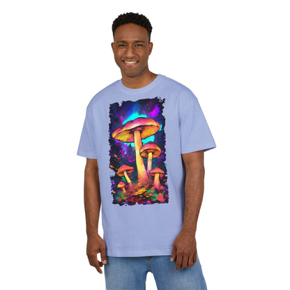 Psychedelic Mushroom Oversize Tee, Unisex Graphic Tee, Casual Summer Shirt, Gift for Nature Lovers, Festival Fashion