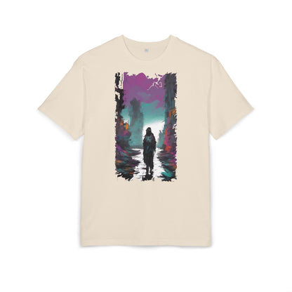 Unisex Oversized Graphic Tee with Forest Silhouette | Comfy Casual Wear, Gift for Nature Lovers, Ideal for Camping, Hiking, Everyday Style
