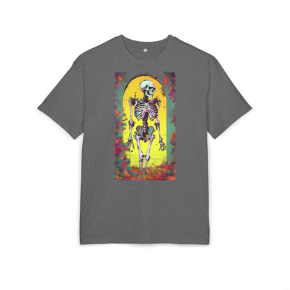 Skeleton Graphic Oversize Tee - Unisex Halloween Shirt, Comfortable Casual Wear, Spooky Vibes, Perfect for Parties and Everyday