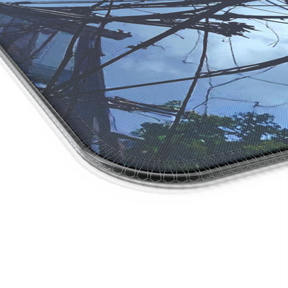 LED Gaming Mouse Pad with Wireless Charging - Futuristic Design for Gamers, Perfect for Home Office, PC Setup, Gaming Desk