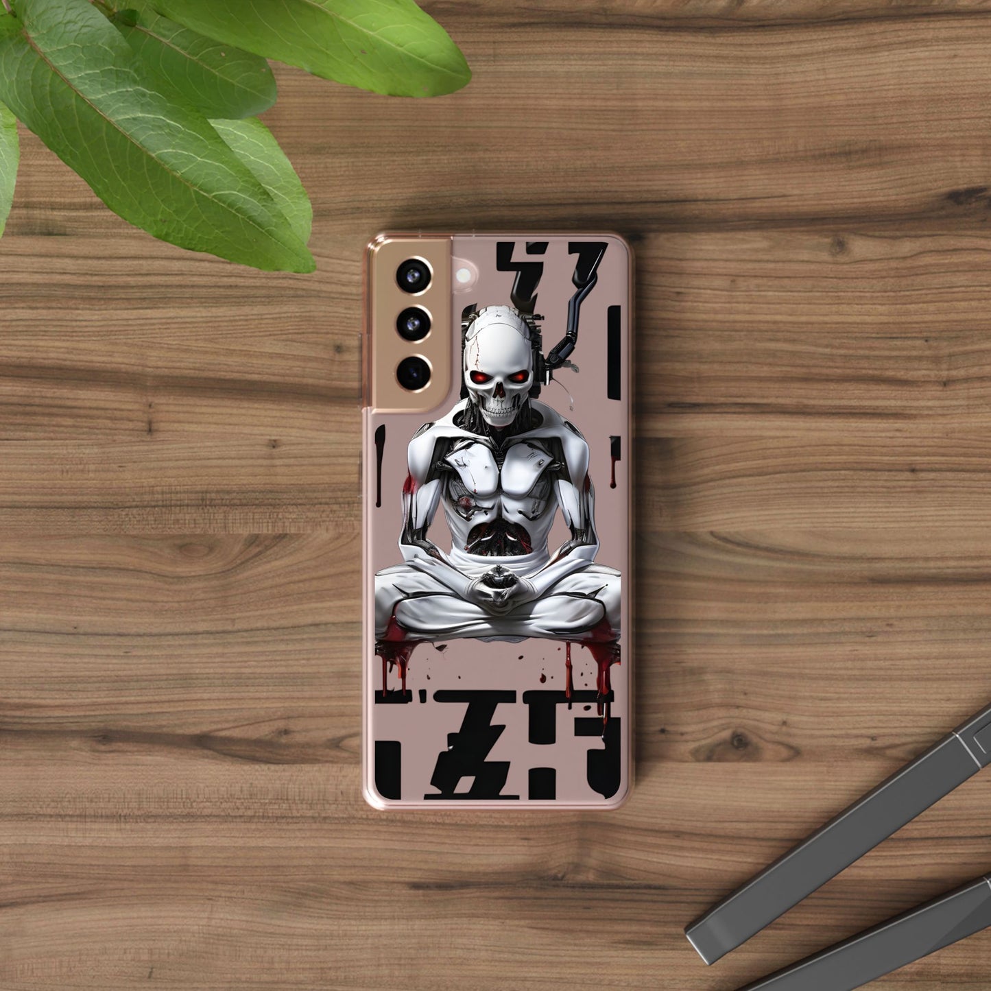 Clear Phone Cases with Cyber Design