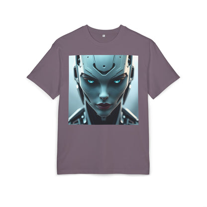 Futuristic Robot Oversize Tee, Cyberpunk Fashion, Unisex Graphic T-Shirt, Tech-Inspired Apparel, Unique Gift for Geeks
