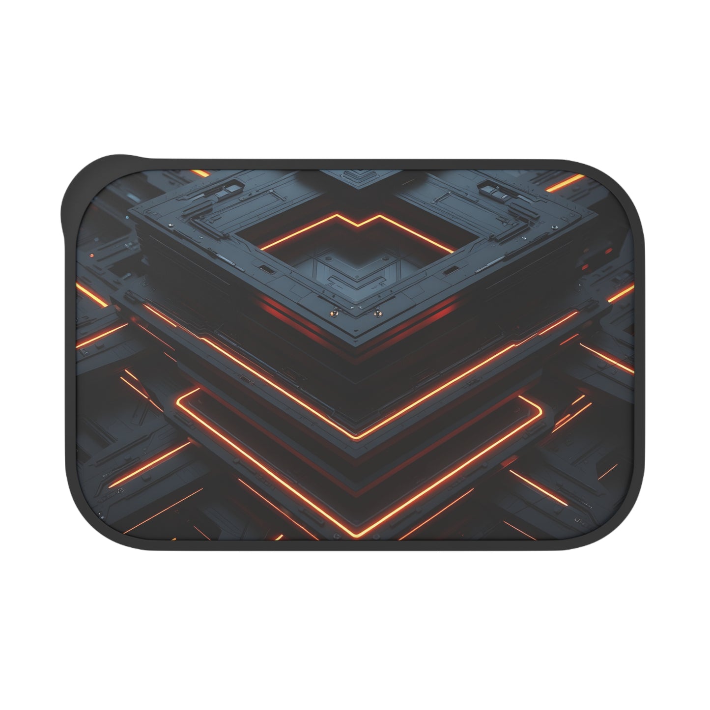Modern Neon Bento Box | Stylish Meal Prep Container, Lunchbox for Work, School, or Picnics, Unique Gift Idea, Reusable Utensils Included