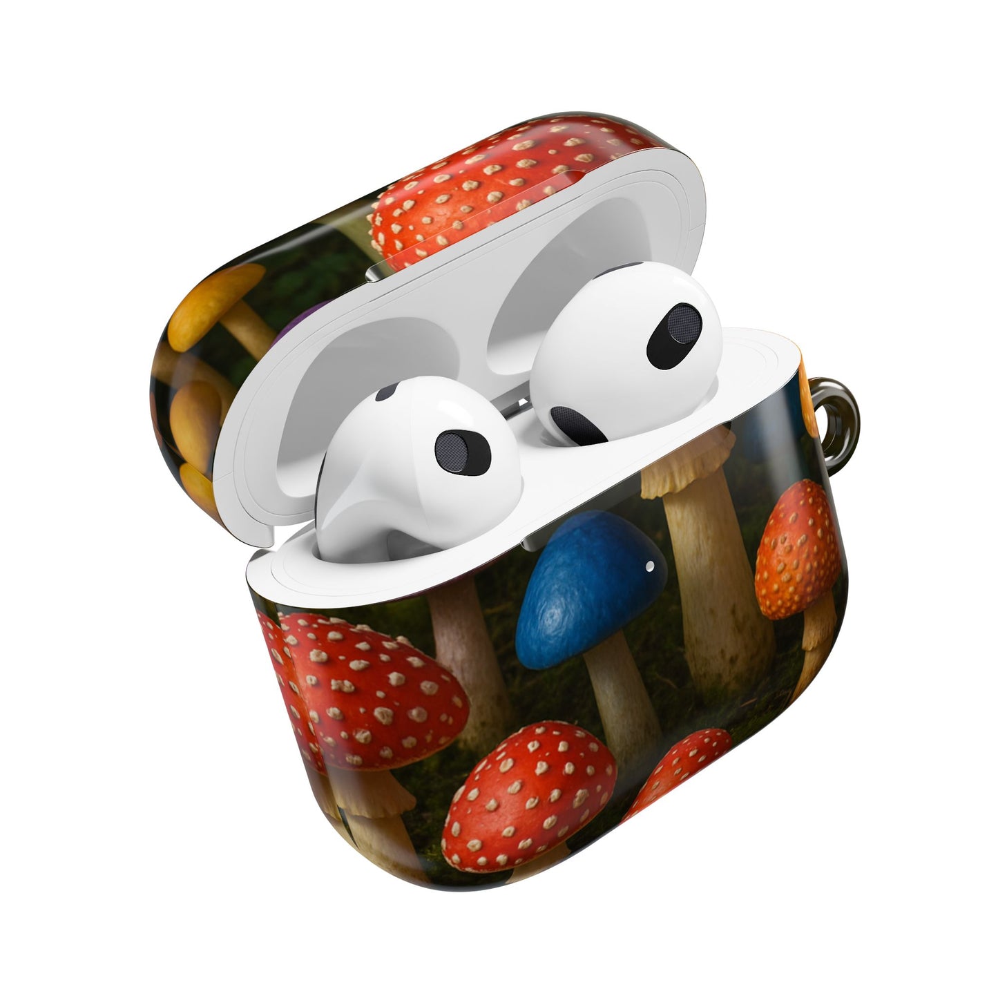 Colorful Mushroom AirPod Case - Quirky, Fun, Eco-Friendly Accessory for Nature Lovers, Perfect Gift for Birthdays, Holidays