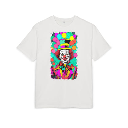 Colorful Clown Graphic Unisex Oversize Tee | Fun Wear, Festival Outfit, Circus Theme, Unique Gift, Statement Shirt