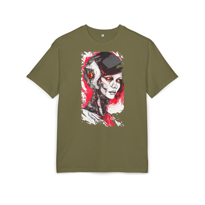 Cyberpunk-Inspired Unisex Heavy Oversize Tee | Graphic Tee, Streetwear, Gift for Gamers, Unique Fashion, Modern Art Apparel