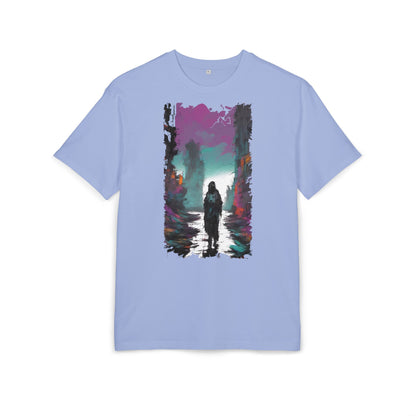 Unisex Oversized Graphic Tee with Forest Silhouette | Comfy Casual Wear, Gift for Nature Lovers, Ideal for Camping, Hiking, Everyday Style