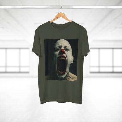 Creepy Clown Graphic T-Shirt, Scary Shirt for Halloween, Horror Movie Fans, Unique Gift for Him, Unisex Casual Wear