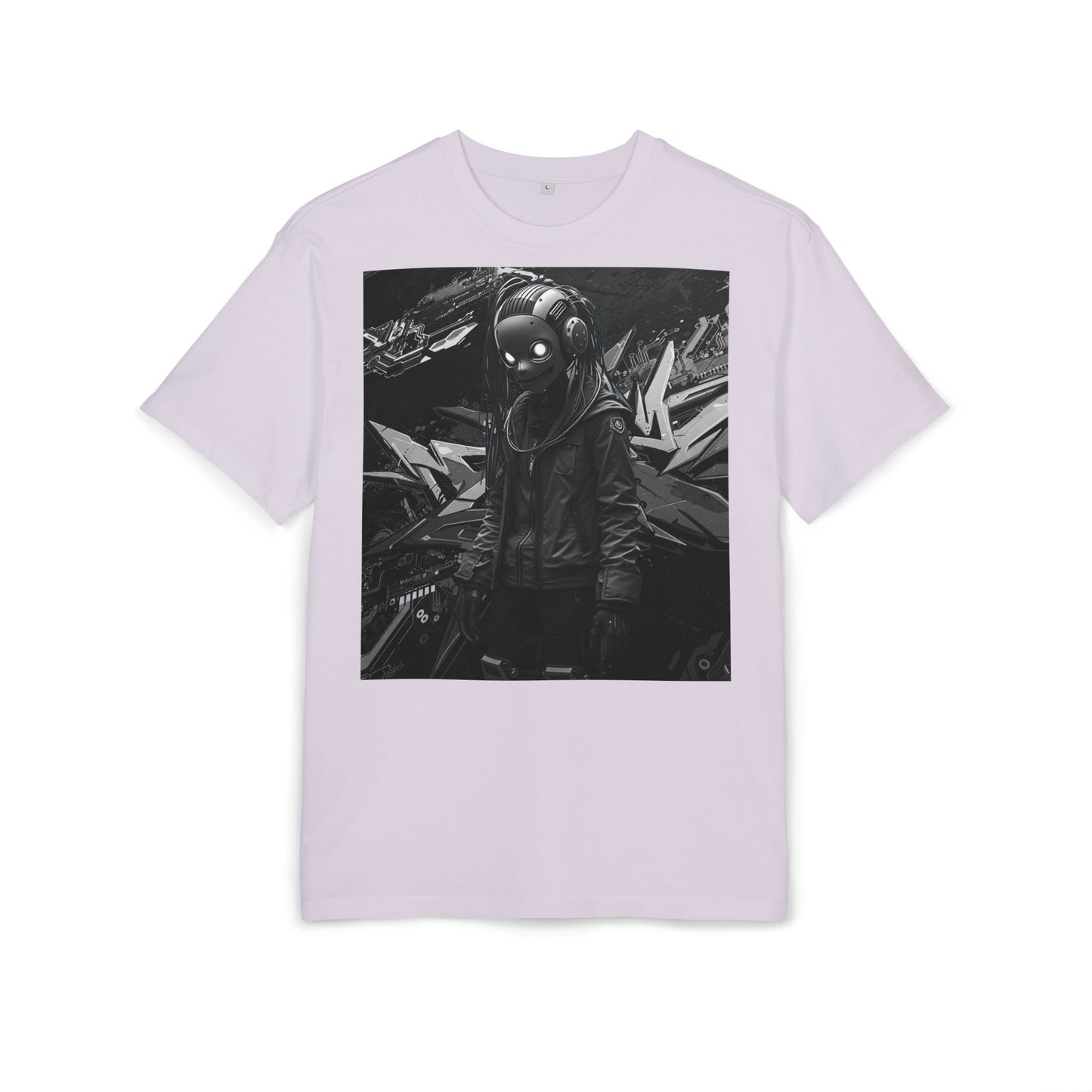 Urban Streetwear Oversize Tee - Futuristic Graphic Design