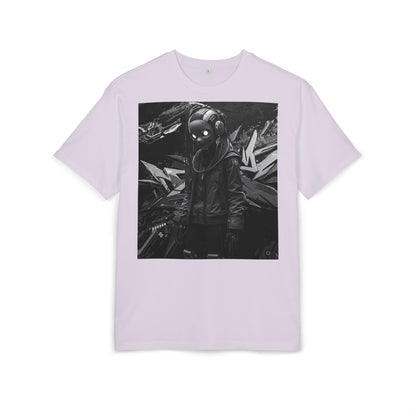 Urban Streetwear Oversize Tee - Futuristic Graphic Design