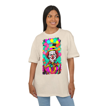 Colorful Clown Graphic Unisex Oversize Tee | Fun Wear, Festival Outfit, Circus Theme, Unique Gift, Statement Shirt