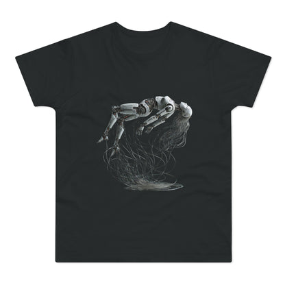 Futuristic Graphic Tee, Cool Unisex T-Shirt for Tech Enthusiasts, Gift for Birthdays, Casual Wear, Unique Art Shirt