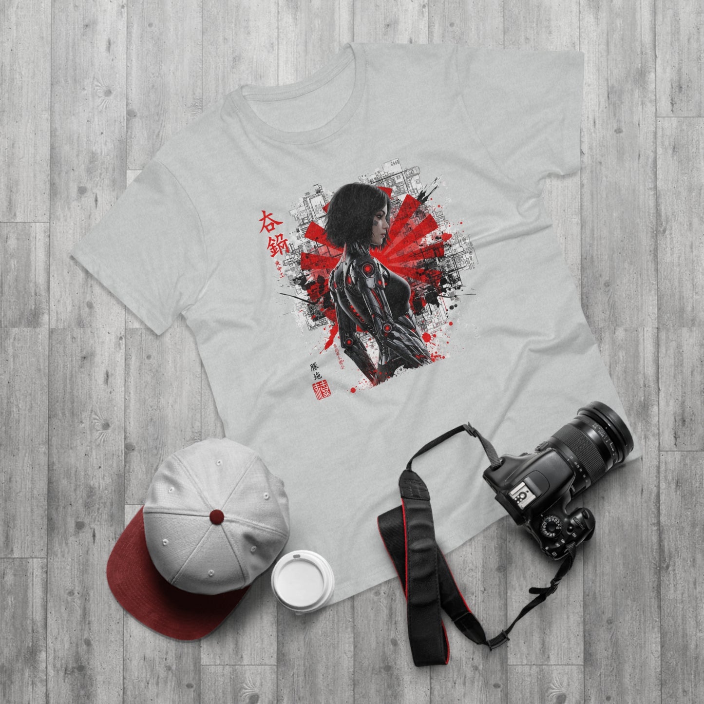 Cyber Samurai Graphic T-Shirt, Unisex Graphic Tee, Anime Shirt, Japanese Art T-Shirt, Gift for Nerds, Cosplay Apparel