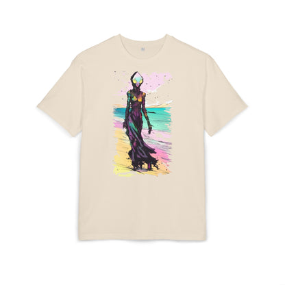 Beach Vibes Oversize Tee - Artistic Graphic Tee, Summer Style, Unisex T-Shirt, Boho Fashion, Casual Wear